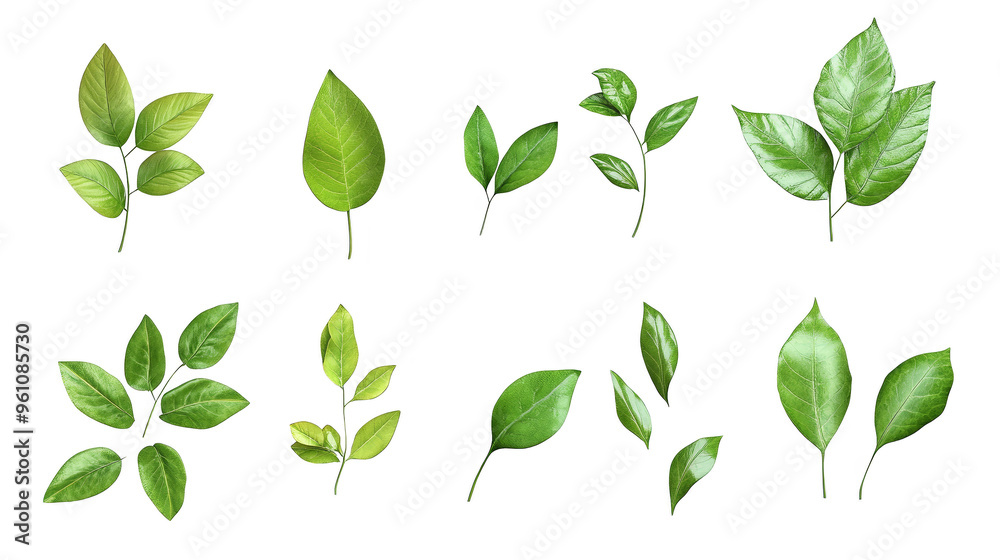 Green Leaves Pattern Glitch Effect Digital Art Green Leaves Pattern Glitch Effect Digital Art