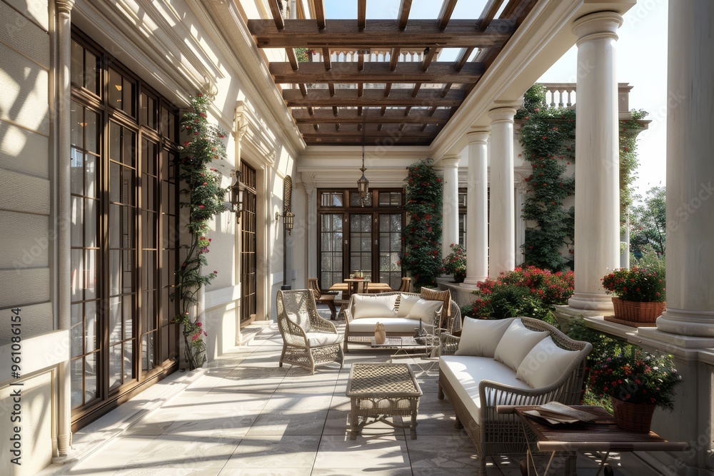 Classical Building Terrace Classical Building Terrace