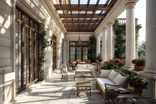 Classical Building Terrace