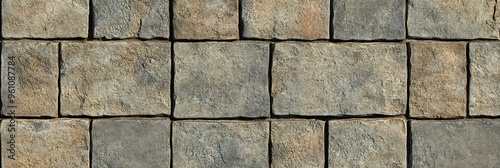 Wallpaper Mural Realistic Top View of Paving Stone Texture. Detailed Surface with Varied Stone Colors and Patterns for Architectural and Design Use. Torontodigital.ca