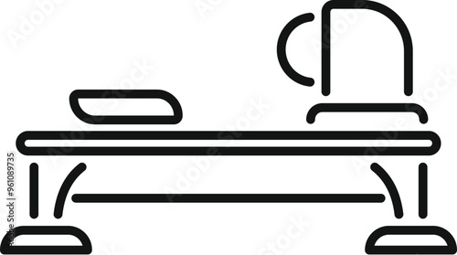 Rowing machine icon representing the concept of improving cardiovascular health and endurance through exercise