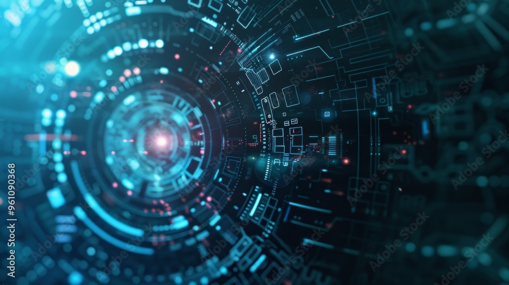 Abstract Futuristic Digital Interface Abstract Futuristic Digital Interface