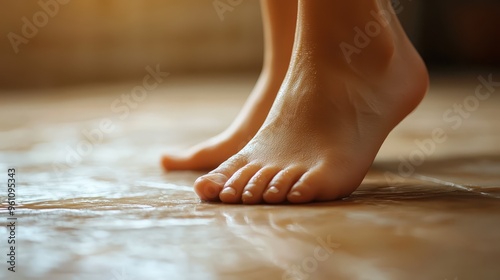 Captivating Close up of Swollen Ankles with Soft Lighting