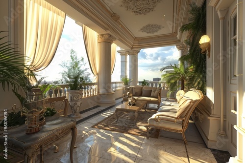 Classical Building Terrace
