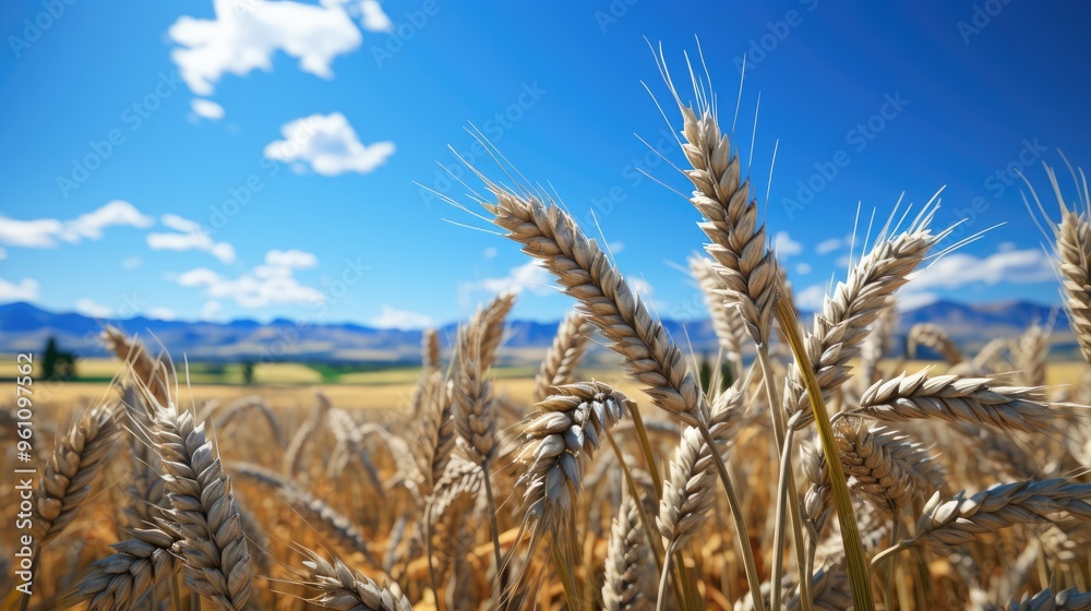 field of ripen wheat crop photo field of ripen wheat crop photo