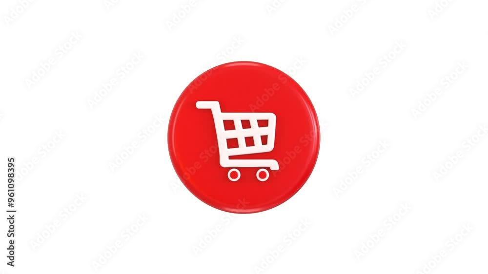 3d shopping cart icon animation 3d shopping cart icon animation