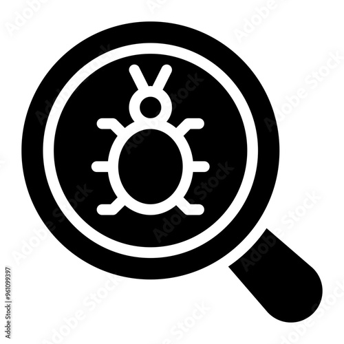 debug, debugging, bug, programming, information technology solid or glyph icon
