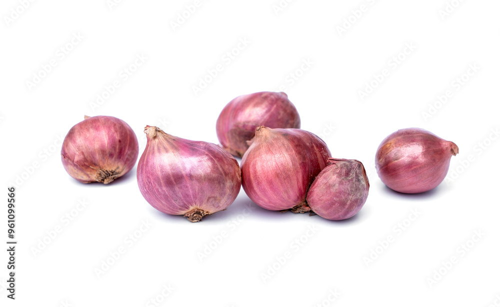 Shallot is thai herbs and spices ingredients isolated on white background. Shallot is thai herbs and spices ingredients isolated on white background.