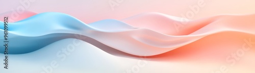 Abstract Wave Background with Pastel Colors