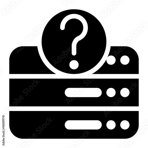 query, databases, request, information technology, computer solid or glyph icon