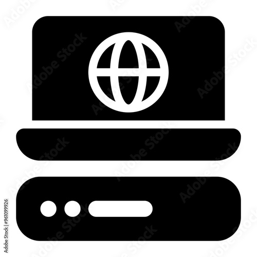 web hosting, website, hosting, internet, information technology solid or glyph icon