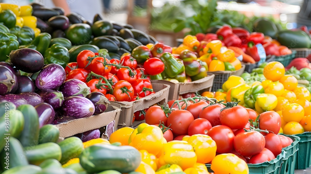 Fresh Produce at a Farmers Market Fresh Produce at a Farmers Market