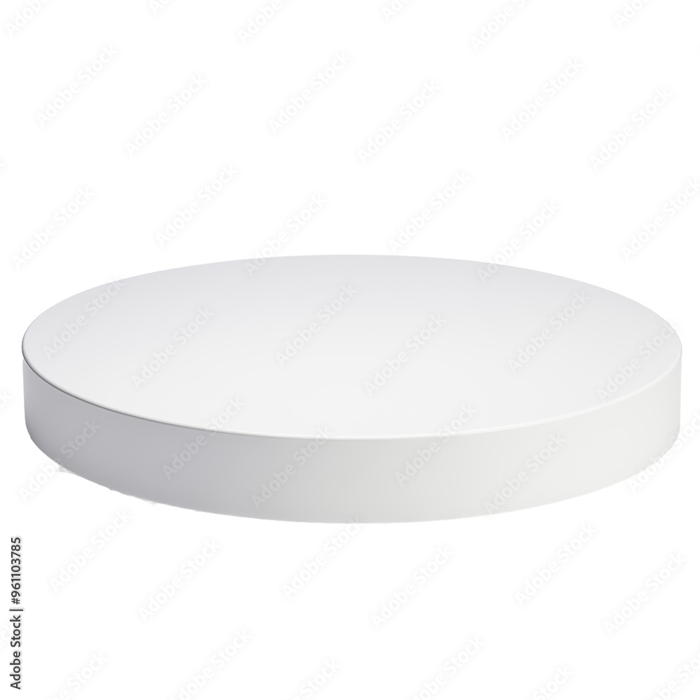 Plain white round display platform for product presentation or photography Plain white round display platform for product presentation or photography