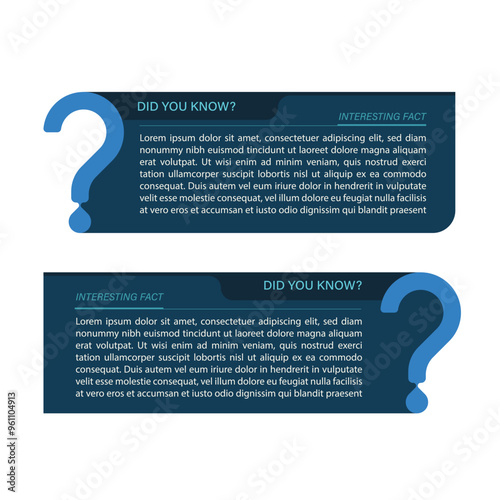 Did you know banner template for education, business, advertising