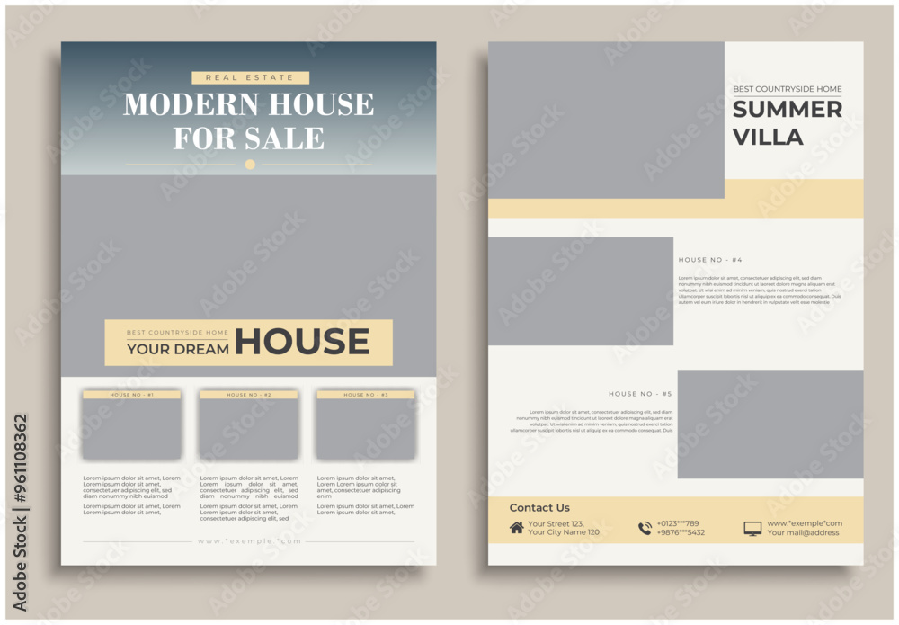 Home Selling Real Estate Business Flyer, Modern Real Estate Flyer Home Selling Real Estate Business Flyer, Modern Real Estate Flyer