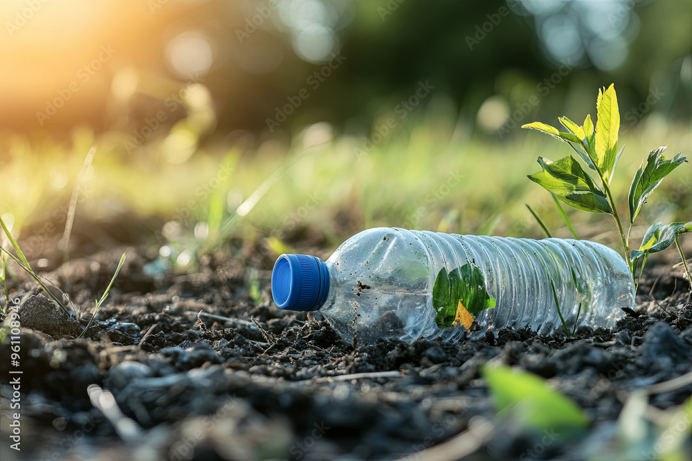 Obraz premium Assessing the environmental impact of single-use products