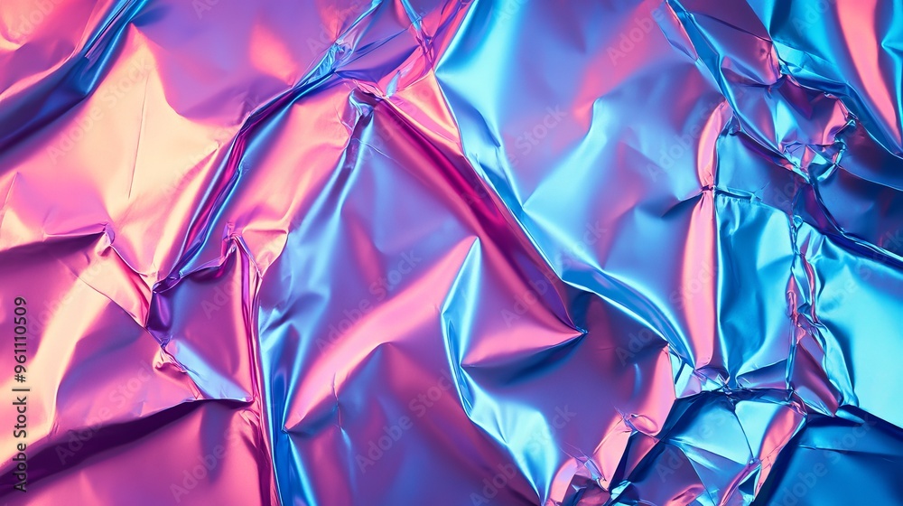 Shiny Plastic Crumpled Foil Texture with Glowing Edge in Ultra HD Quality Shiny Plastic Crumpled Foil Texture with Glowing Edge in Ultra HD Quality