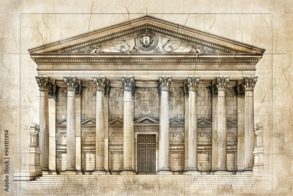 Obraz premium Classical exterior building