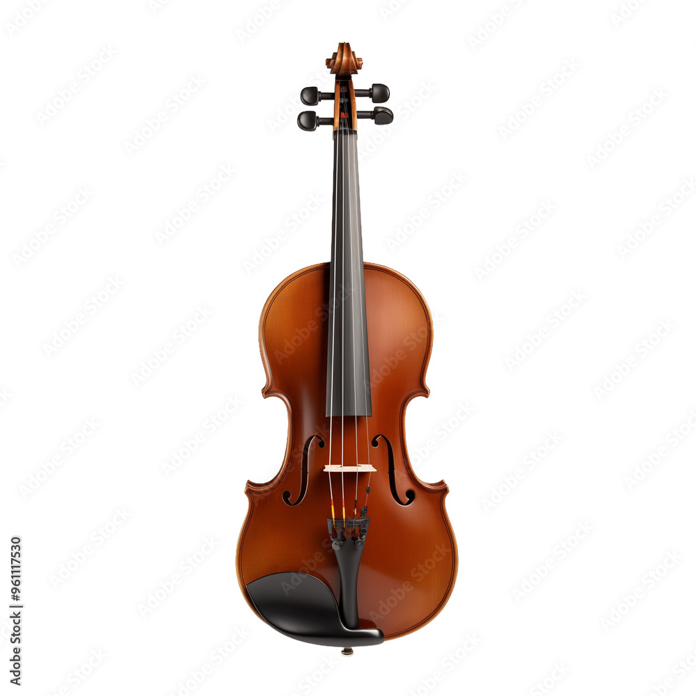 Fototapeta premium Close up of a classic violin showcasing its intricate design and craftsmanship