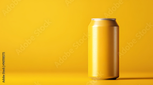 Chilled beverage can showcasing refreshing texture