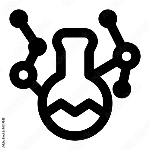 chemistry, chemical, science, substances, reaction outline icon