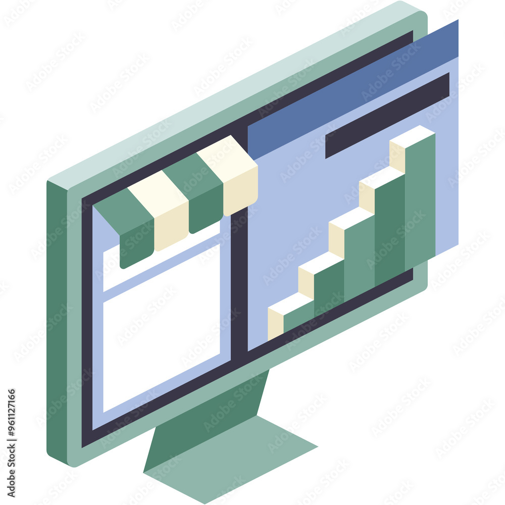Marketplace Dashboard Illustration Marketplace Dashboard Illustration