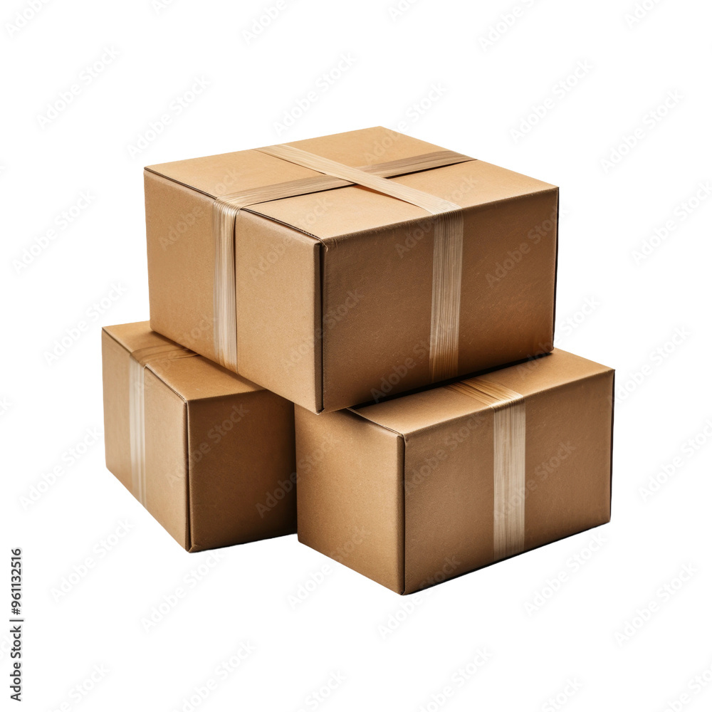 Stack of cardboard boxes ready for shipment or storage Stack of cardboard boxes ready for shipment or storage