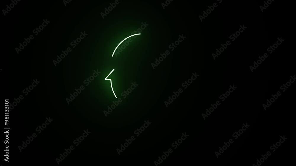 arrow logo animation with black color background,abstract neon line up down arrow icon animation. arrow logo animation with black color background,abstract neon line up down arrow icon animation.
