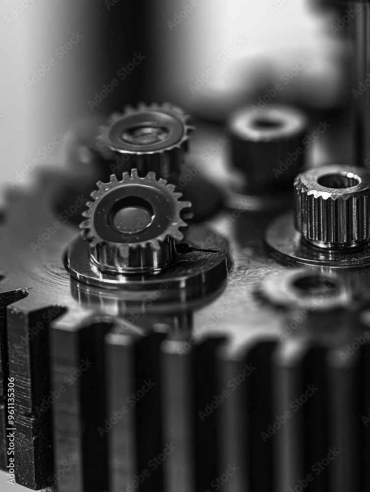 Intricate Industrial Gear Mechanism Intricate Industrial Gear Mechanism