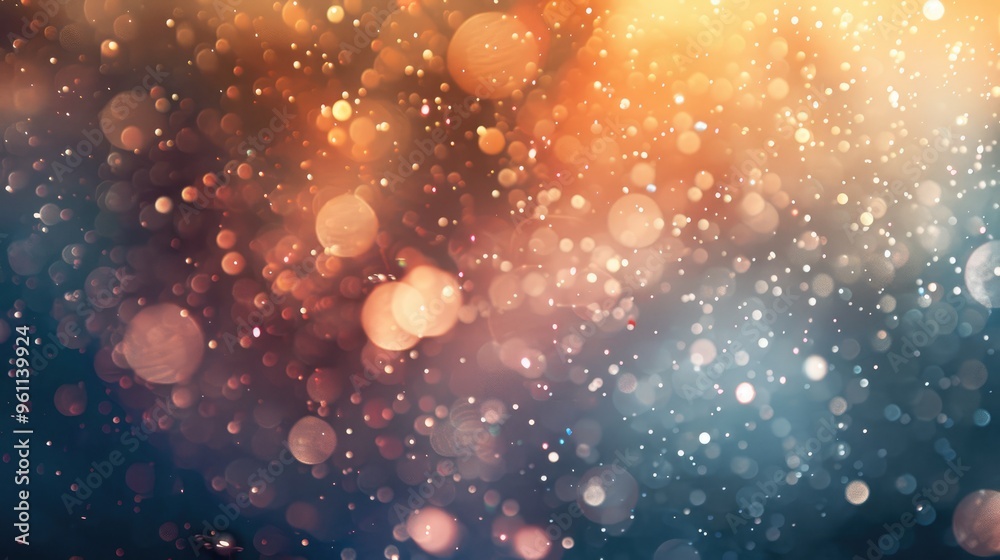 Obraz premium Blurry background with abstract sparkles.