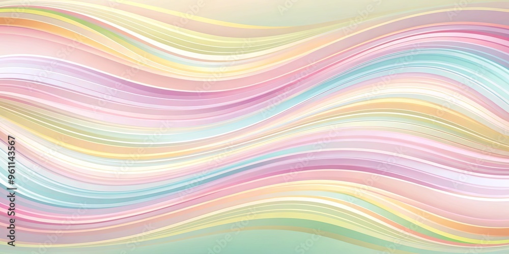 Obraz premium Twirling pastel lines on a wallpaper background header