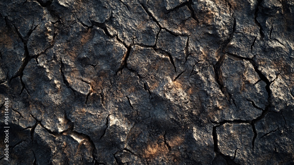 Close-up of cracked, dry earth showcasing a textured surface, perfect for background or environmental themes in stock photography. Close-up of cracked, dry earth showcasing a textured surface, perfect for background or environmental themes in stock photography.