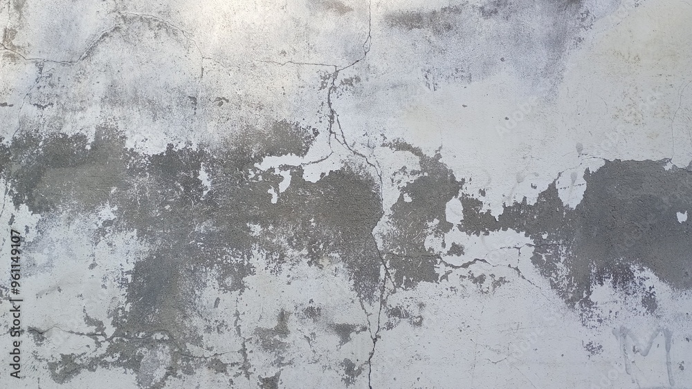 Obraz premium Concrete wall, gray color shades. Old grange background