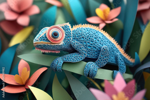 chameleon on the tree