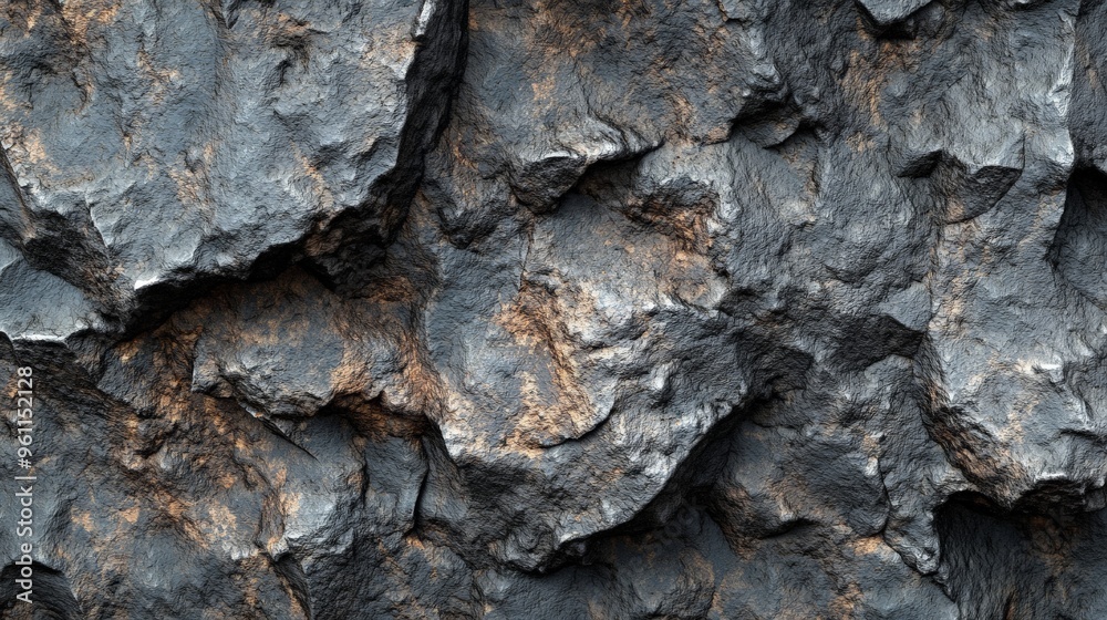 Close-up of rough rocky surface with dark tones and textured details, suitable for backgrounds and natural material studies. Close-up of rough rocky surface with dark tones and textured details, suitable for backgrounds and natural material studies.