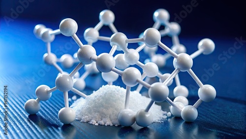 A Medium Close-Up Of The White Solid Polyoxyethylene Excipient With A Semi-Crystalline Structure Used As A Pharmaceutical Ingredient photo