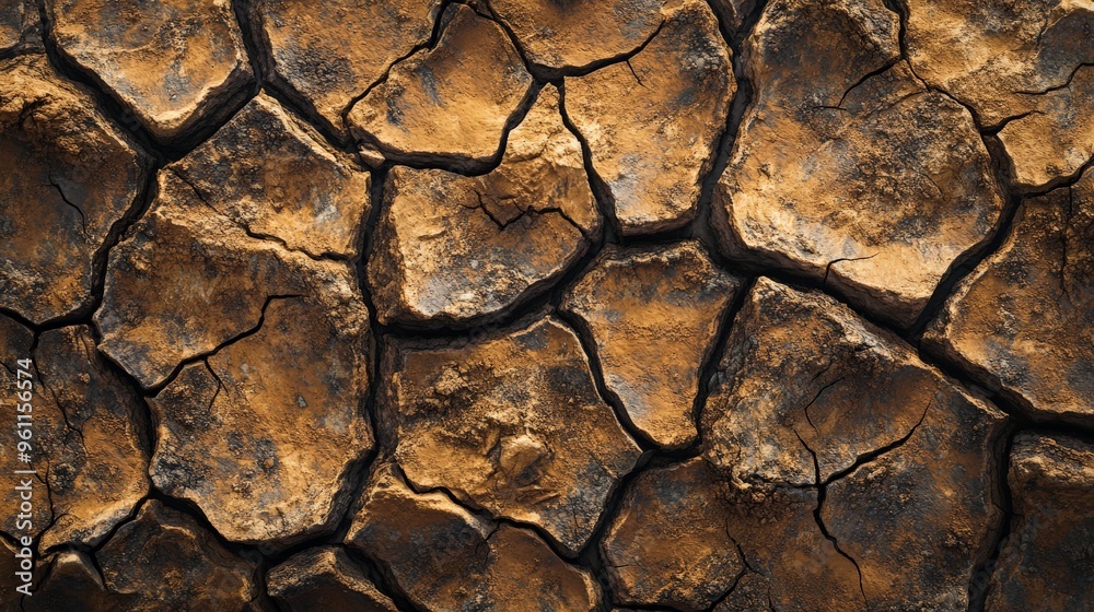 Close-up view of dry, cracked earth showcasing the detailed texture and rich color pattern, representing drought and environmental challenges. Close-up view of dry, cracked earth showcasing the detailed texture and rich color pattern, representing drought and environmental challenges.
