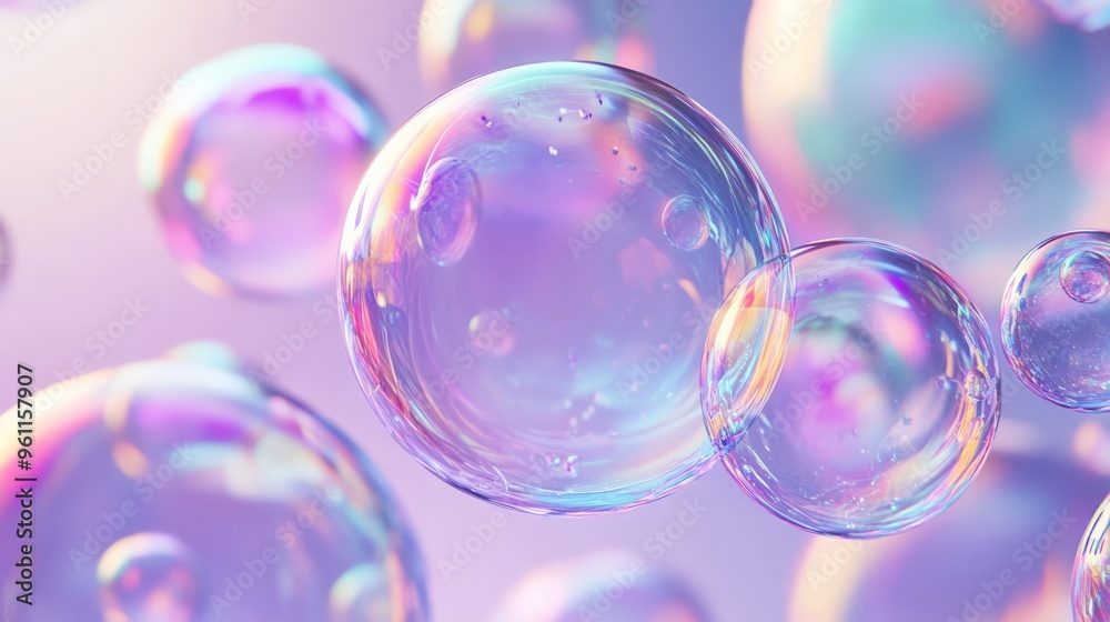 Colorful shiny soap bubbles floating in a pastel background, creating a light and dreamy atmosphere perfect for backgrounds and designs. Colorful shiny soap bubbles floating in a pastel background, creating a light and dreamy atmosphere perfect for backgrounds and designs.