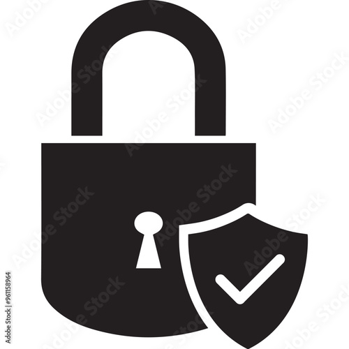 Cyber, digital, locked, protection, secure, security icon