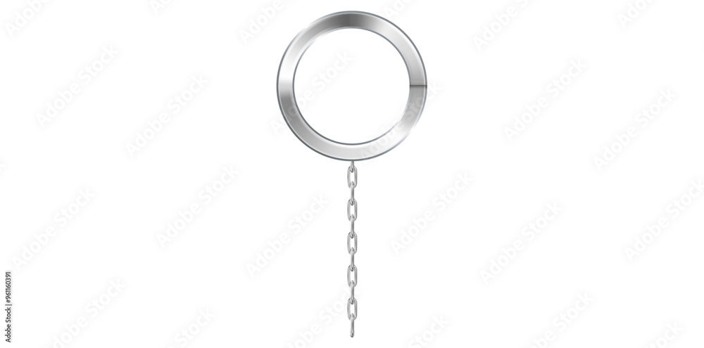 Realistic Silver Key Chain With Metal Ring Vector Illustration.
Realistic Silver Key Chain With Metal Ring Vector Illustration.