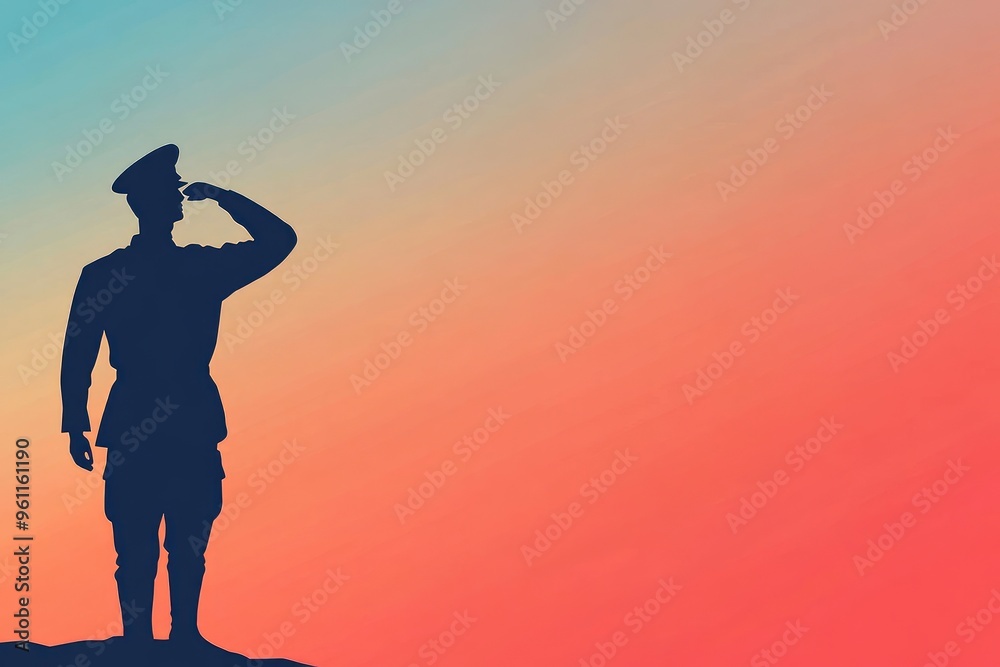 Happy National Hire A Veteran Day Background Vector Illustration, copy-space with generative ai Happy National Hire A Veteran Day Background Vector Illustration, copy-space with generative ai