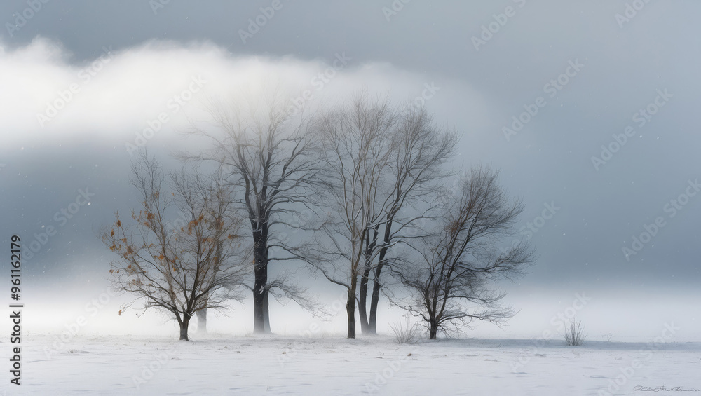 Blurred winter background. Blurred winter background.