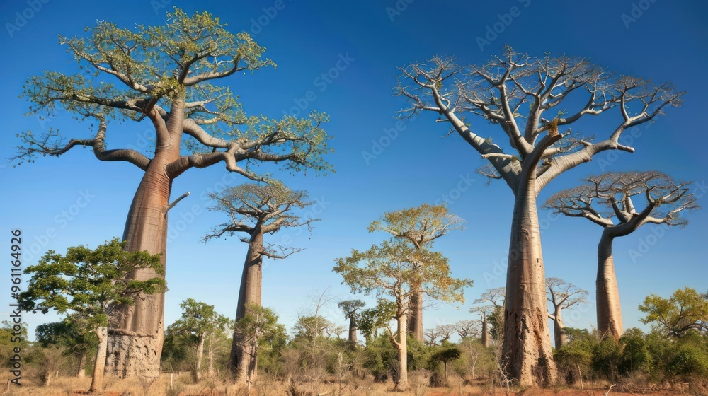 Majestic Baobab Trees in Madagascar Majestic Baobab Trees in Madagascar