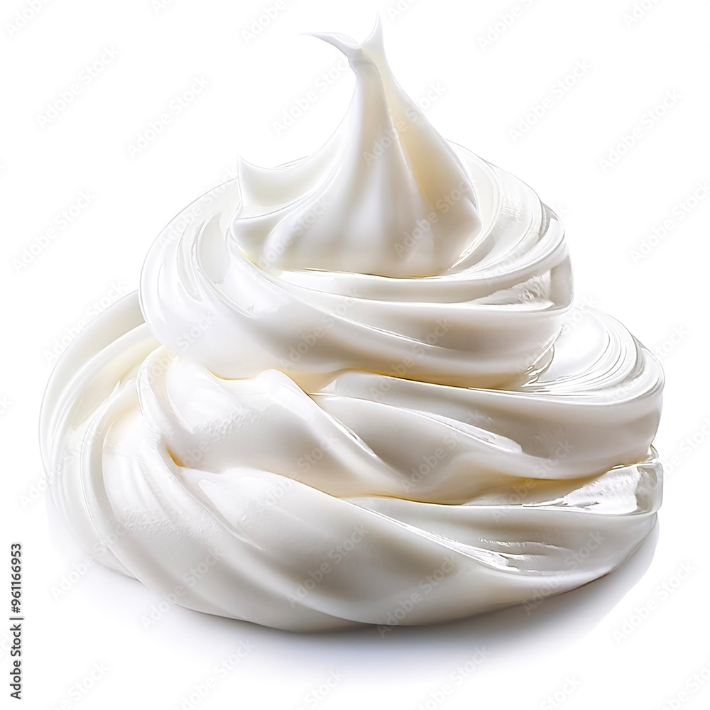 Smears of beautiful white cream on an empty background. isolated on white background Smears of beautiful white cream on an empty background. isolated on white background