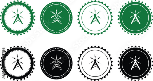 Ecology icon set. Ecology Stamps. Environment, sustainability, nature, recycle, renewable energy; electric bike, eco-friendly, forest, wind power, green symbol. Solid icons vector collection.