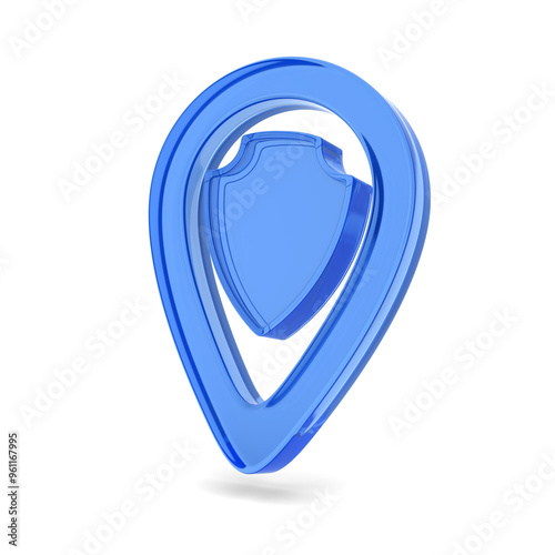 glass pointer marker on whi...