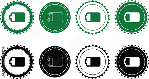 Ecology icon set. Ecology Stamps. Environment, sustainability, nature, recycle, renewable energy; electric bike, eco-friendly, forest, wind power, green symbol. Solid icons vector collection.