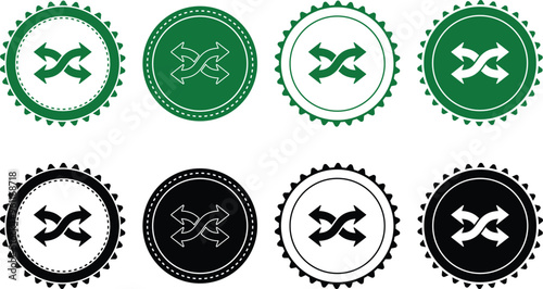 Ecology icon set. Ecology Stamps. Environment, sustainability, nature, recycle, renewable energy; electric bike, eco-friendly, forest, wind power, green symbol. Solid icons vector collection.