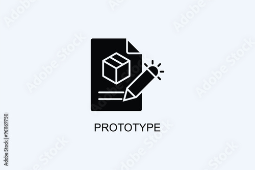 Prototype Vector Icon Or Logo Illustration