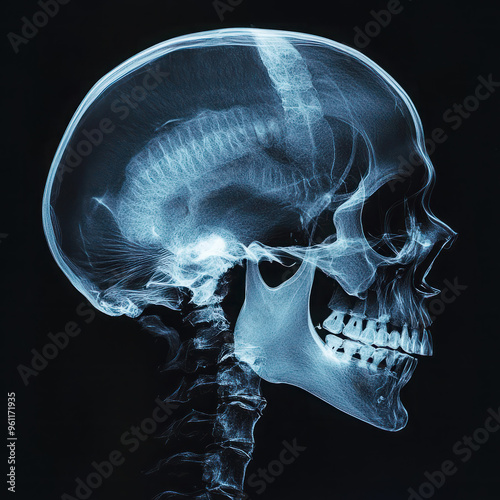 x ray image of skull